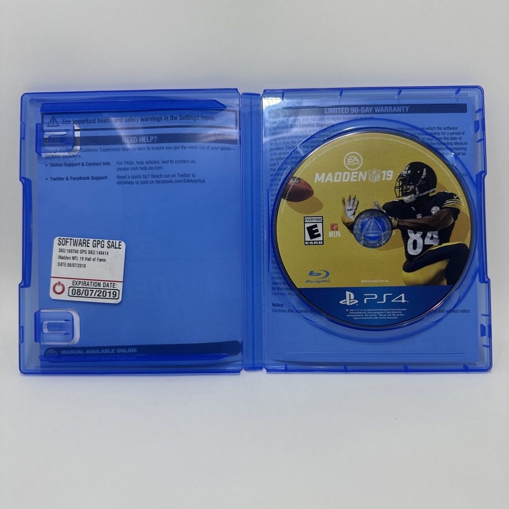Madden NFL 19 Hall of Fame Edition Sony PlayStation 4 PS4 Game EA Sports 73921